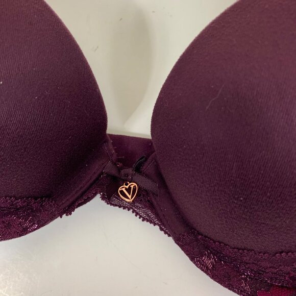 Body by Victoria Push-up  Bra in Dark Purple - Size 32C - Picture 3 of 7